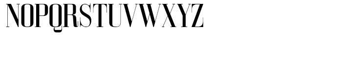 Bodoni Z37 L Condensed Font UPPERCASE