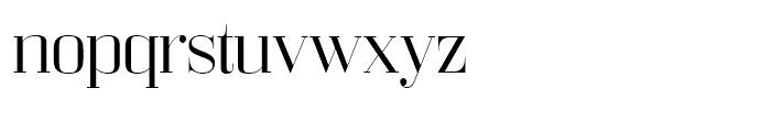 Bodoni Z37 L Extended Light Font LOWERCASE