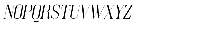 Bodoni Z37 L Light Italic Font UPPERCASE