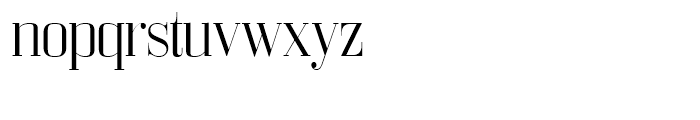 Bodoni Z37 L Light Font LOWERCASE