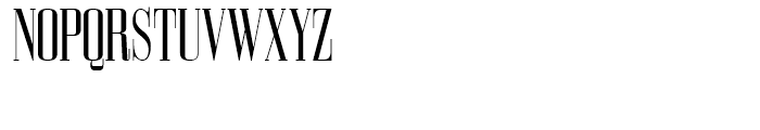Bodoni Z37 M Compressed Font UPPERCASE