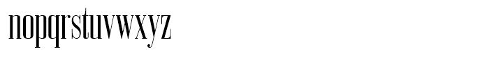 Bodoni Z37 M Compressed Font LOWERCASE
