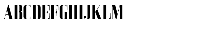 Bodoni Z37 M Condensed Bold Font UPPERCASE