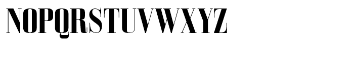 Bodoni Z37 M Condensed Bold Font UPPERCASE