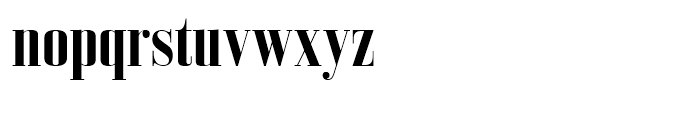 Bodoni Z37 M Condensed Bold Font LOWERCASE