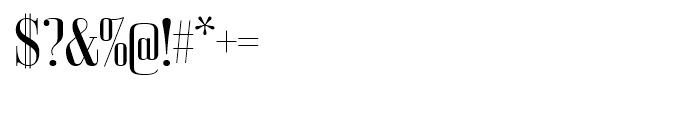 Bodoni Z37 M Condensed Font OTHER CHARS