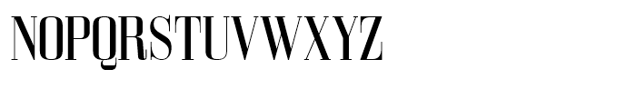 Bodoni Z37 M Condensed Font UPPERCASE