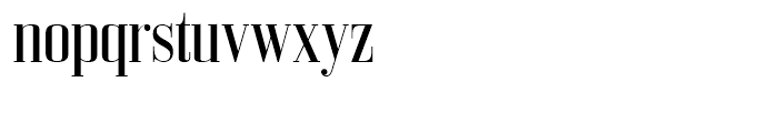 Bodoni Z37 M Condensed Font LOWERCASE