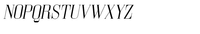 Bodoni Z37 M Light Italic Font UPPERCASE