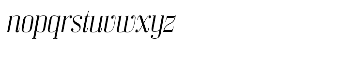 Bodoni Z37 M Light Italic Font LOWERCASE