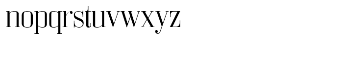 Bodoni Z37 M Light Font LOWERCASE