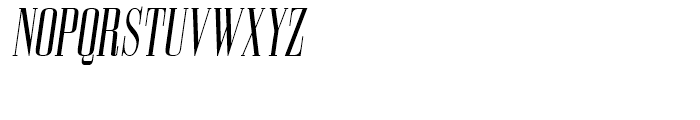 Bodoni Z37 S Compressed Italic Font UPPERCASE