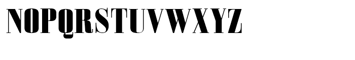 Bodoni Z37 S Condensed Heavy Font UPPERCASE
