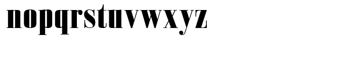 Bodoni Z37 S Condensed Heavy Font LOWERCASE