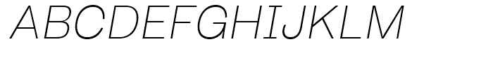 Body Grotesque Fit Light Italic Font UPPERCASE