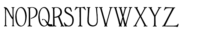 Bonaventure Condensed Font UPPERCASE