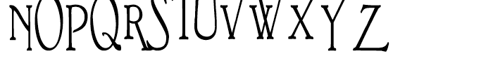 Bonnington Condensed Bold Font UPPERCASE