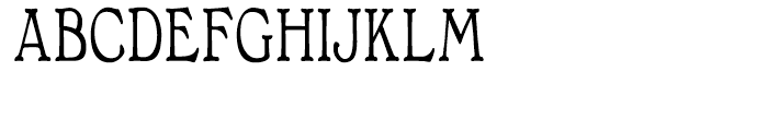 Bonnington Condensed Bold Font LOWERCASE