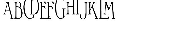 Bonnington Condensed Regular Font UPPERCASE