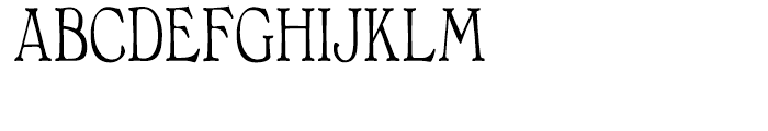 Bonnington Condensed Regular Font LOWERCASE