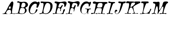 Bonsai Italic Font UPPERCASE