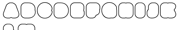 Boogie Outline 4 Font LOWERCASE