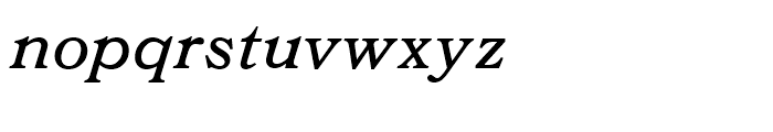 Bookman Italic Font LOWERCASE