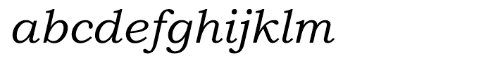 Bookman Old Style Cyrillic Italic Font LOWERCASE