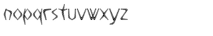Boomerang JY Outline Font LOWERCASE