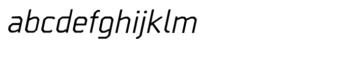 Borda Medium Italic Font LOWERCASE