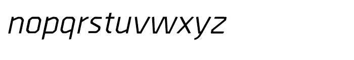 Borda Medium Italic Font LOWERCASE