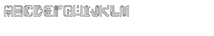 Borges Outline Font LOWERCASE