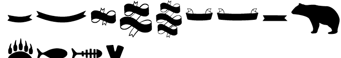 Bosque Dingbats Font LOWERCASE