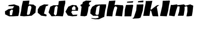 Bossman Light Oblique Font LOWERCASE