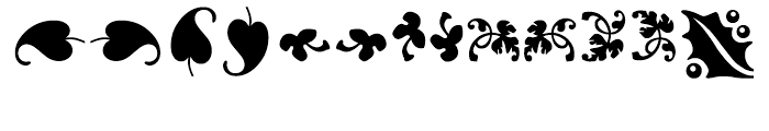 Botanical Pi Font UPPERCASE