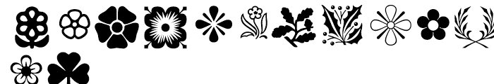 Botanical Pi Font LOWERCASE