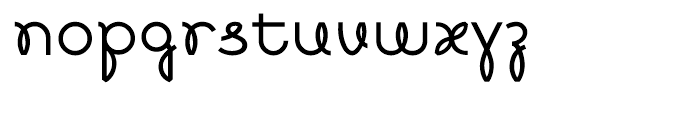 Boucle Loopy Font LOWERCASE