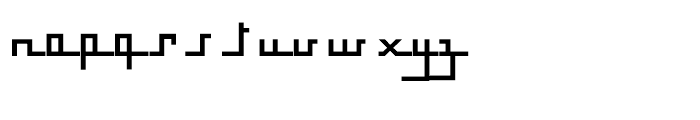 Bousni Carre Medium Font LOWERCASE