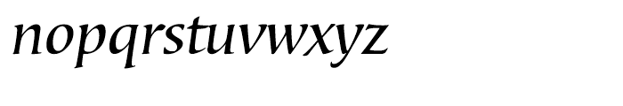 Bouwsma Text Italic Font LOWERCASE