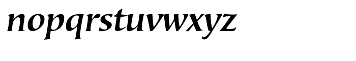 Bouwsma Text SemiBold Italic Font LOWERCASE