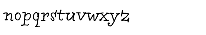 Bowman Regular Font LOWERCASE