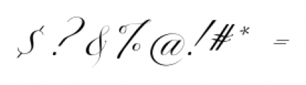 Bodega Script Regular Font OTHER CHARS