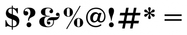 Bodoni Bold Font OTHER CHARS