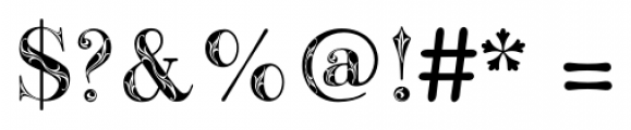 Bodoni Classic Bold Ornate Font OTHER CHARS
