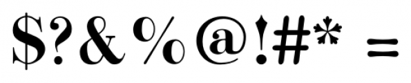 Bodoni Classic Bold Font OTHER CHARS