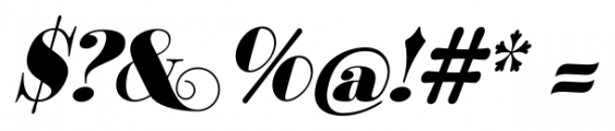Bodoni Classic FreeStyle Font OTHER CHARS
