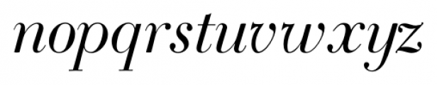 Bodoni Classic Italic Font LOWERCASE