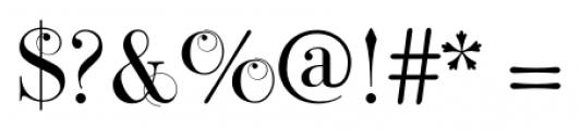Bodoni Classic Swing Font OTHER CHARS