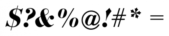 Bodoni Display FS Bold Italic Font OTHER CHARS