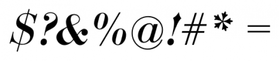 Bodoni Display FS DemiBold Italic Font OTHER CHARS